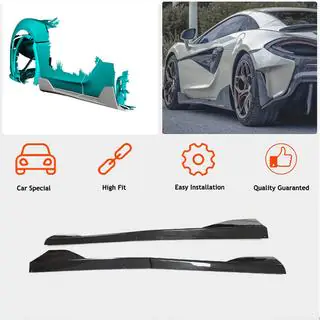 Боковые пороги (Карбон) McLaren 540C/570S 2015-2020 гг. фото 2