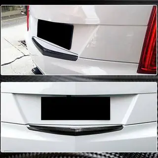 Накладка на задний бампер Карбон Cadillac ATS 2012-2019 гг. фото 4
