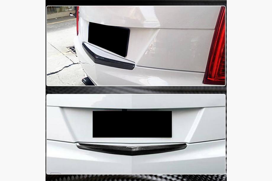 Cadillac ATS 2012-2019 гг. Накладка на задний бампер Карбон Фото 4