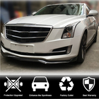 Cadillac ATS 2012-2019 гг. Накладка на Передний Бампер Lip (для Base, Карбон) фото 2