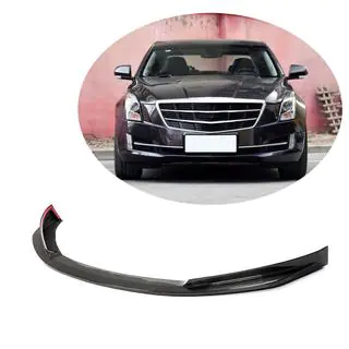 Накладка на передний бампер Lip (для Base 2015-2017, Карбон) Cadillac ATS 2012-2019 гг. фото 1