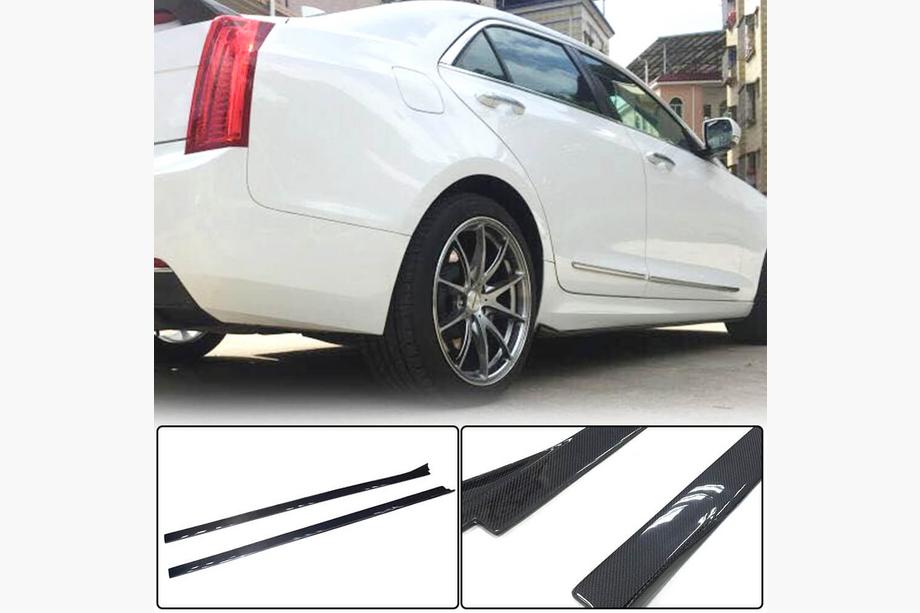 Cadillac ATS 2012-2019 гг. Боковые пороги (Карбон) Image