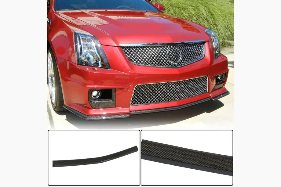 Cadillac CTS 2007-2014 гг. Передний Бампер Лип V2 для CTS V Coupe, Карбон Фото 2