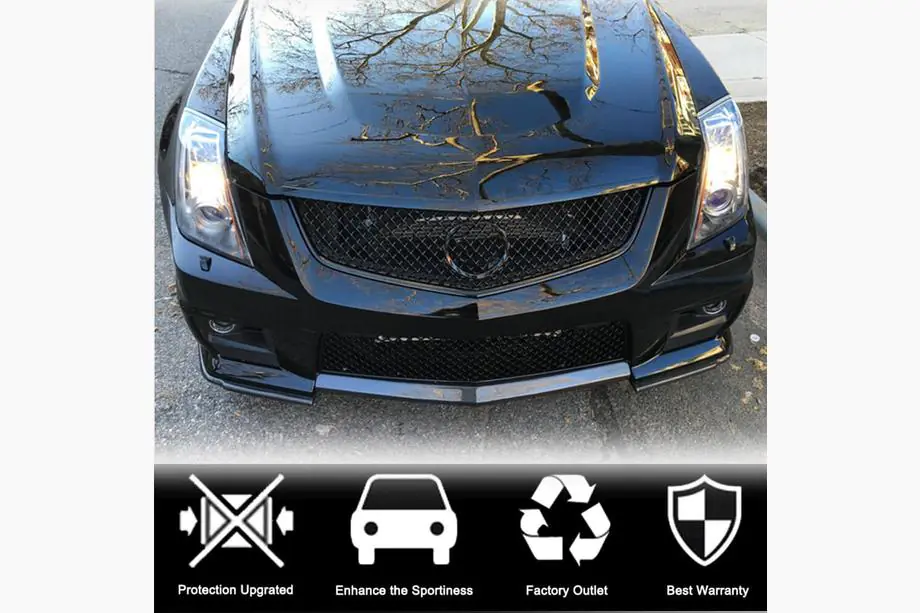 Cadillac CTS 2007-2014 гг. Передний Бампер Лип V2 для CTS V Coupe, Карбон Фото 3