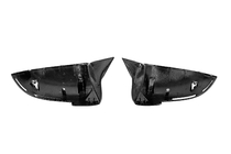 BMW 7 серия F01/F02 2008-2015 гг. Накладки на Зеркала V1 (Карбон) фото 7
