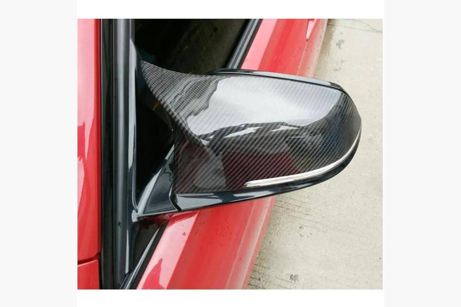 BMW 7 серия F01/F02 2008-2015 гг. Накладки на Зеркала V1 (Карбон) Image
