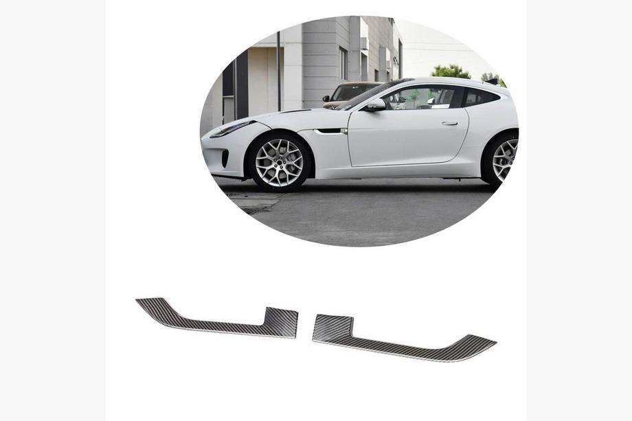 Jaguar F-Type 2013-2024 гг. Карбоновая накладка на передние крылья (2013-2016) Фото 1