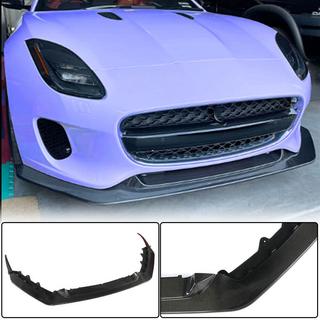 Jaguar F-Type Накладка на передний бампер Lip (для Base 2017-2019, Карбон)