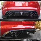 Jaguar F-Type 2013-2024 гг. Диффузор заднего бампера (2013-2019, Карбон) фото 3