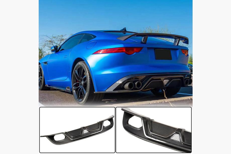 Jaguar F-Type 2013-2024 гг. Диффузор заднего бампера (2013-2019, Карбон) Image