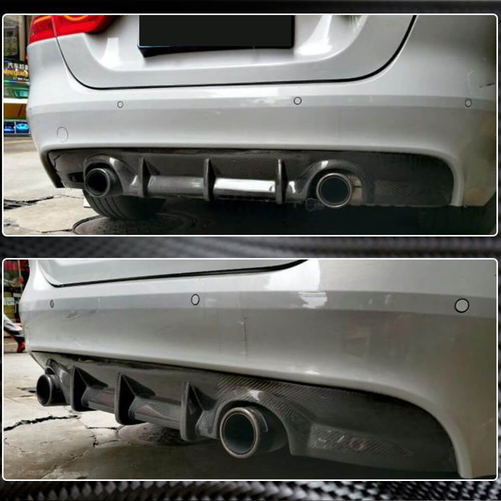 Дифузор заднього бампера V2 (2015-2019, Карбон) для Jaguar XE 2016- рр - фото 4