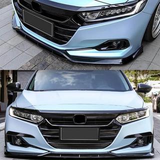 Передний бампер Лип-спойлер (Пластик) Honda Accord XI 2022- гг. фото 2