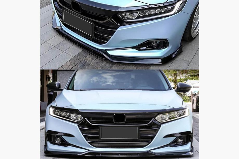 Honda Accord XI 2022- гг. Передний бампер Лип-спойлер (Пластик) Фото 2