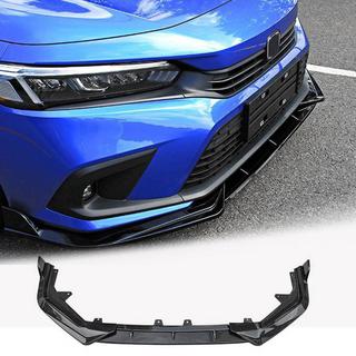 Накладка на передний бампер Lip V1 (Пластик) Honda Civic Sedan 2021- гг. фото 1
