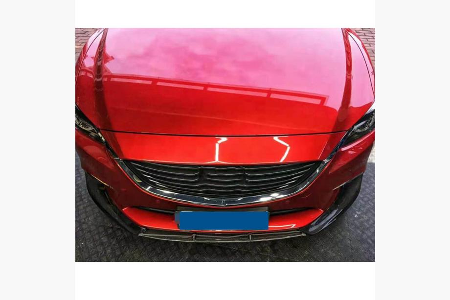 Mazda 6 2012-2024 гг. Передняя губа на бампер V1 (2017-2019, Карбон) Фото 4