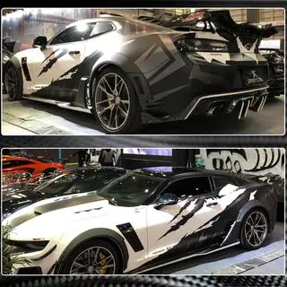 Накладки на арки (2016-2019, Карбон) Chevrolet Camaro 2015- гг. фото 2