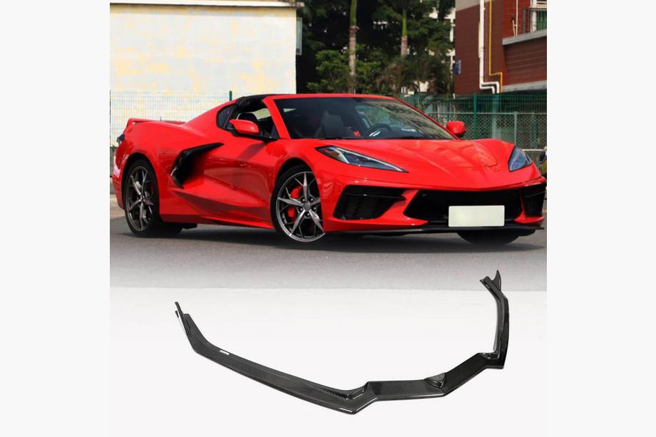 Накладка На Передний Бампер Lip (2019-2022, Карбон) Image