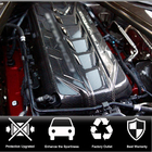 Chevrolet Corvette C8 2019- гг. Крышка двигателя (2019-2022, Карбон) фото 2