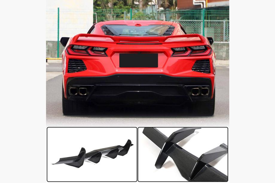 Chevrolet Corvette C8 2019- гг. Задний диффузор V2 (2019-2022, Карбон) Фото 2