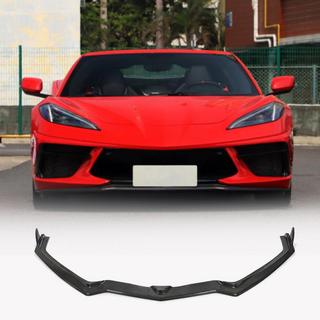 Chevrolet Corvette C8 2019- рр. Накладка на передний бампер Lip (Карбон)