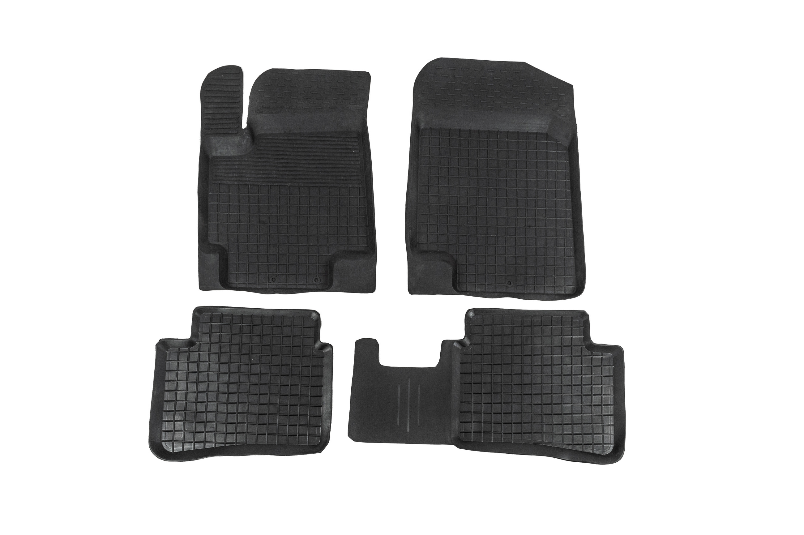 Гумові килимки з бортом (4 шт, Polytep) для Hyundai Accent 2006-2010 рр
