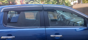 Ветровики с хромированным молдингом Niken Luxury (2015-2022, 4 шт) фото 5