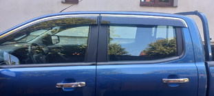 Ветровики с хромированным молдингом Niken Luxury (2015-2022, 4 шт) фото 2