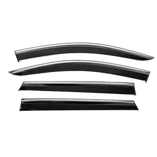 Ветровики с хромированным молдингом Niken Luxury (4 шт)