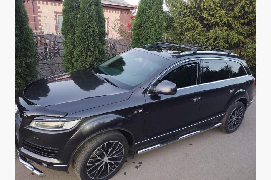 Audi Q7 2005-2015 гг. Багажник (поперечины) на интегрированные рейлинги Skybar V2 120 см (2 шт) Фото 1