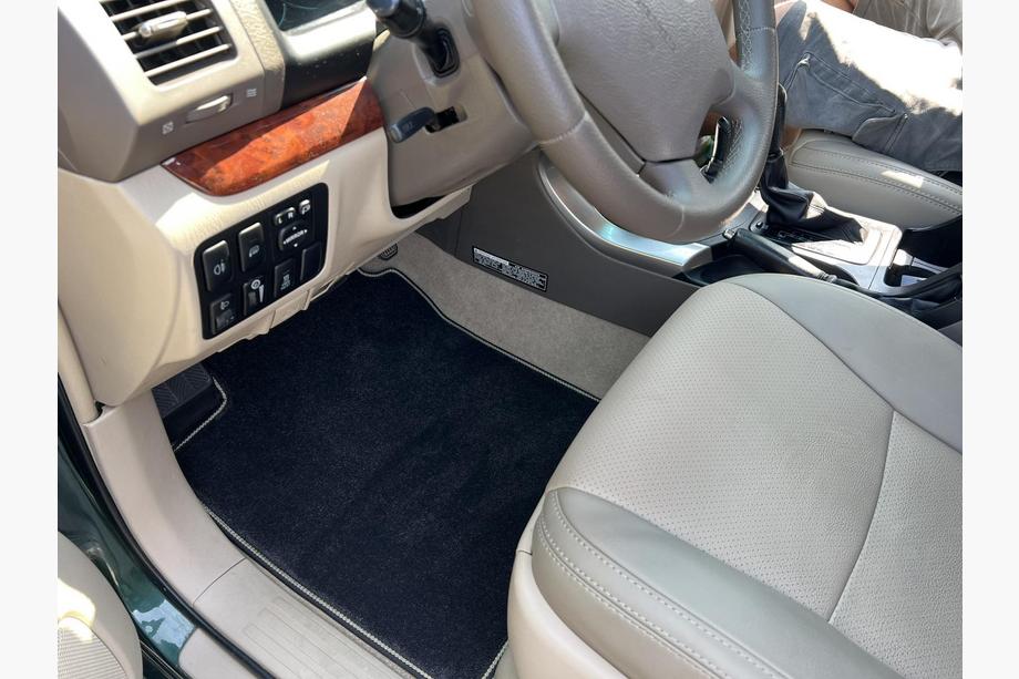 Toyota Land Cruiser Prado 120 2002-2009 гг. Текстильные коврики Deluxe (2 ряда, Черный) Image