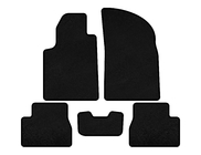 Citroen C-3 2002-2009 гг. Текстильные коврики Deluxe (Черный) фото 1