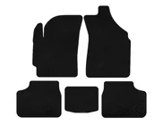Daewoo Matiz 1998-2008 гг. Текстильные коврики Deluxe (Черный) фото 1