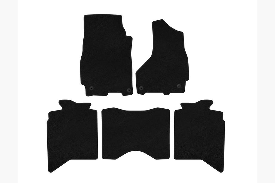 Dodge RAM (DS/DJ/D2) 2009–2024 гг. Текстильные коврики Deluxe (2013+, 5-местный, черный) Image