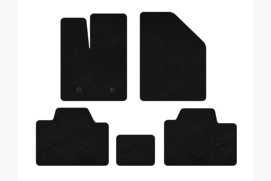 Ford Edge 2006-2014 гг. Текстильные коврики Deluxe (Черный) Image