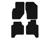 Hyundai Terracan 2001-2007 гг. Текстильные коврики Deluxe (Черный) фото 1