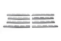 Fiat Doblo I 2005-2010 гг. Хромированные накладки на решетку радиатора (8 шт., нержавейка) фото 2