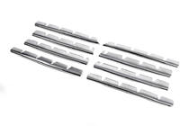 Fiat Doblo I 2005-2010 гг. Хромированные накладки на решетку радиатора (8 шт., нержавейка) фото 3