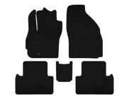 Mazda 5 2005-2009 гг. Текстильные коврики Deluxe (2 ряда, 7-местный, черный) фото 1