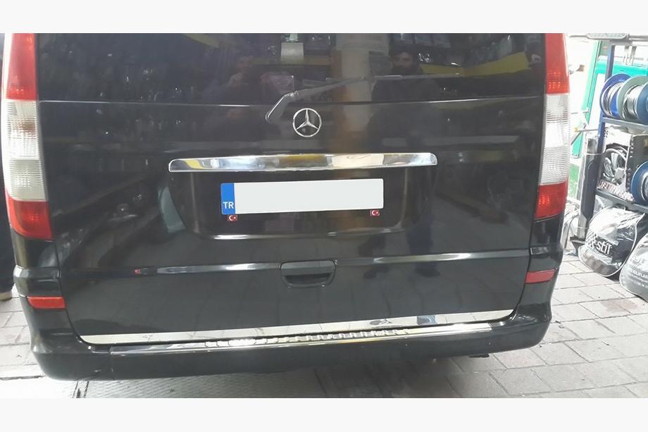 Mercedes Viano 2004-2014 гг. Молдинг крышки багажника нержавеющая сталь Фото 3