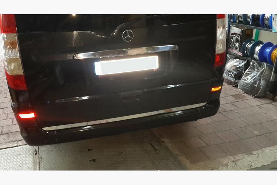 Mercedes Viano 2004-2014 гг. Молдинг крышки багажника нержавеющая сталь Фото 5