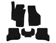 Seat Altea 2004-2015 гг. Текстильные коврики Deluxe (Черный) фото 1