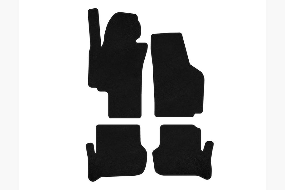 Seat Toledo 2005-2012 гг. Текстильные коврики Deluxe (Черный) Image