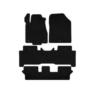 Текстильные коврики Deluxe (3 ряда, Черный) Acura MDX 2007-2013 гг. фото 1