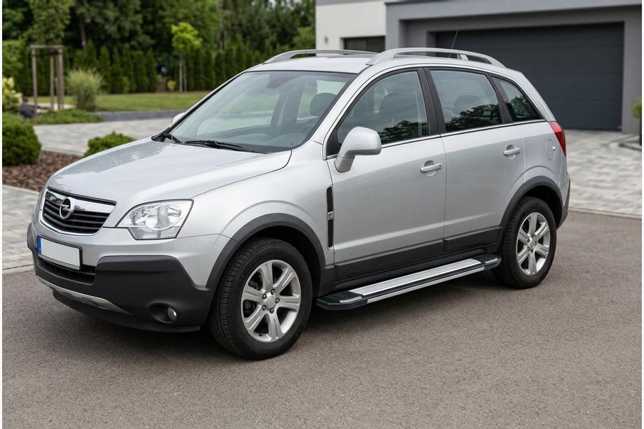Opel Antara 2006-2017 гг. Боковые Подножки Rainbow (2 шт., Алюминий) Image
