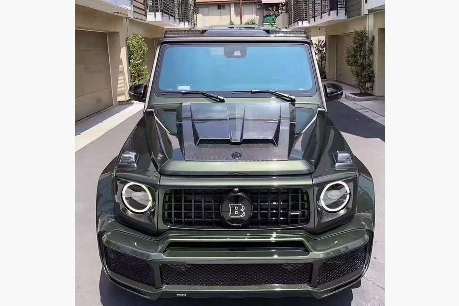 Mercedes G сlass W463 2018-2024 гг. Накладка на капот (Карбон) Image
