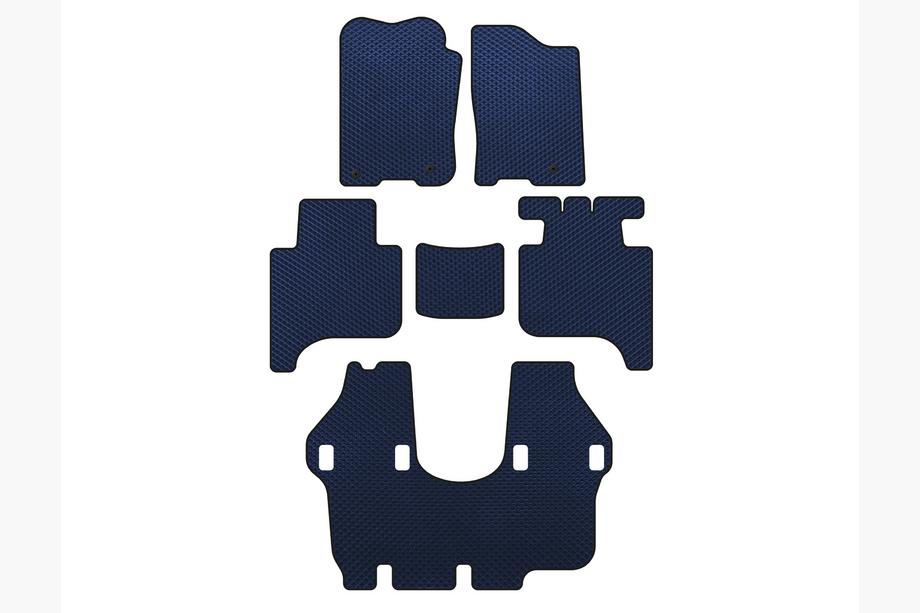 Infiniti QX56 2004-2010 гг. Коврики EVA (3 ряда, 2004-2008, Синий) Image