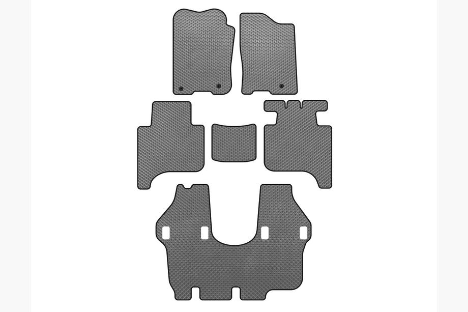 Infiniti QX56 2004-2010 гг. Коврики EVA (3 ряда, 2004-2008, Серый) Image