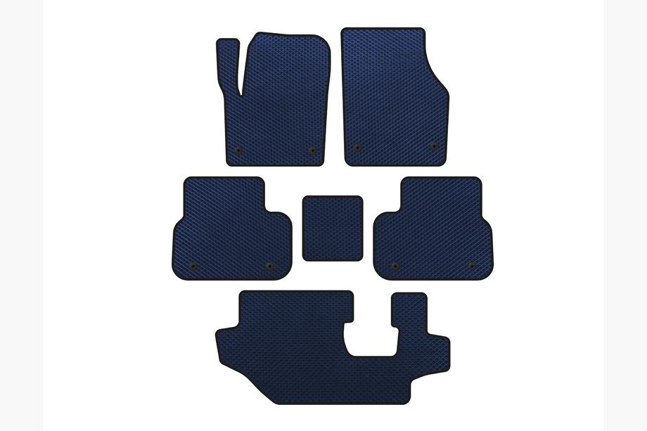 Land Rover Discovery Sport 2014- гг. Коврики EVA (2014-2019, 3 ряда, Синий) Image