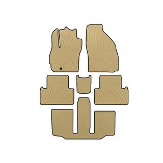 Mazda 5 2005-2009 Коврики EVA (3 ряда, 7-местный, Бежевый)
