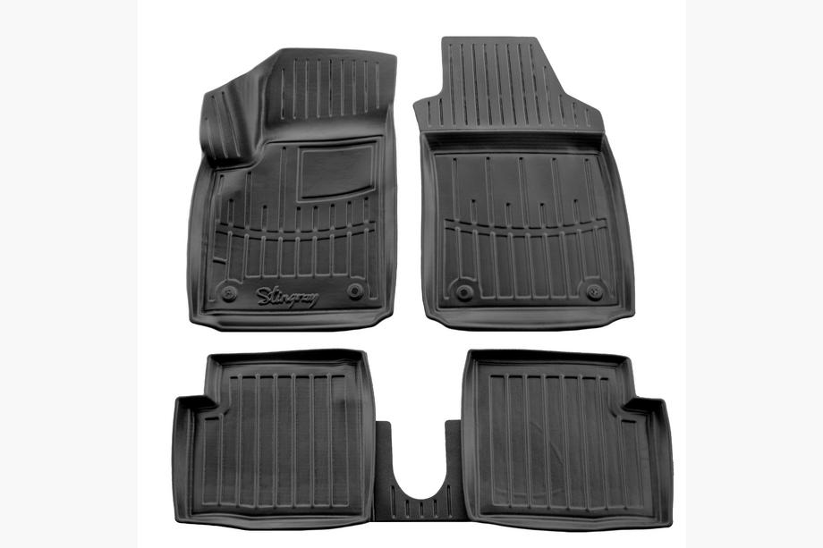 Fiat 500/500L 2013-2022 гг. Коврики Резиновые Stingray 3D (Для Fiat 500, Europe, 5 шт) Image